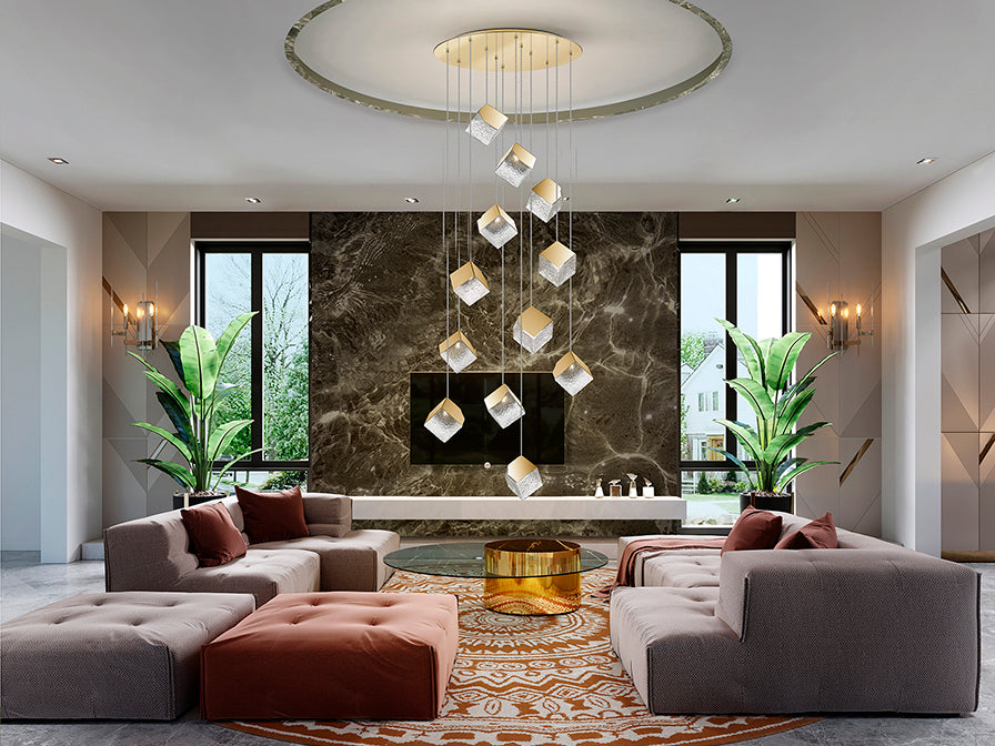 
Lampada LED di design per grandi ambienti „Priscilla“, a 12 luci