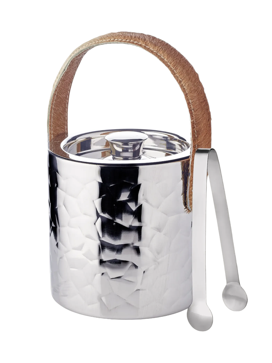 
Premium Ice Bucket "Capri" incl. Lid & Ice Tongs - made of stainless steel, high-gloss polished
