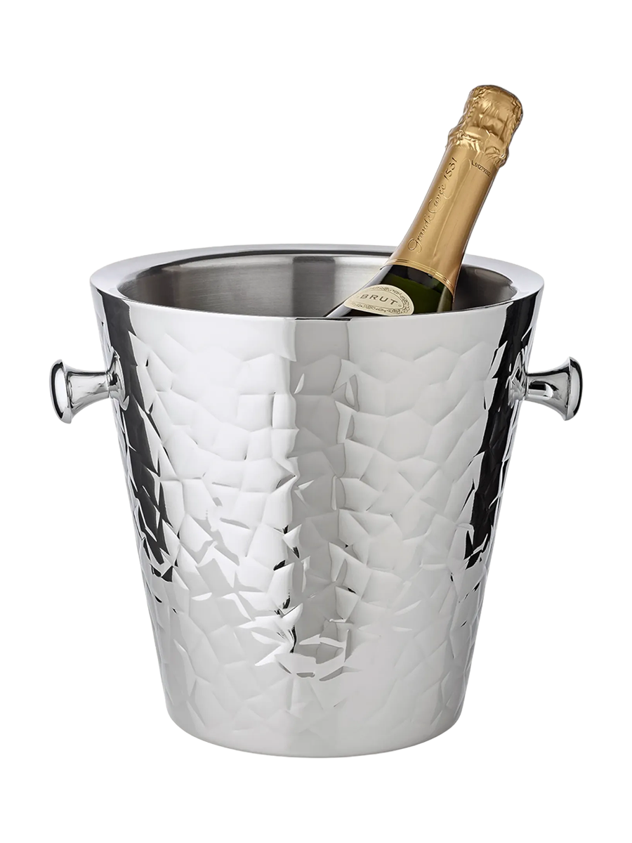 
Premium "Capri" stainless steel sparkling wine cooler, highly polished and double-walled - Ø 23 cm / Silver