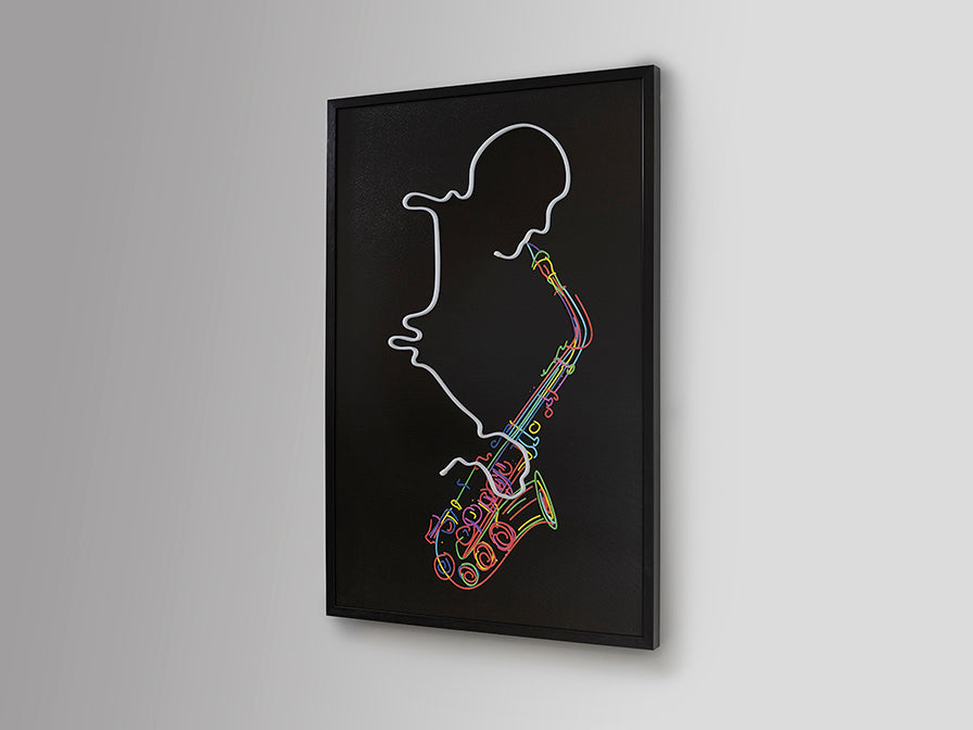 
Quadro da parete di design “Saxofón” con illuminazione LED