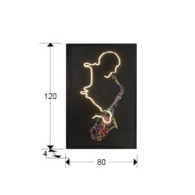 
Quadro da parete di design “Saxofón” con illuminazione LED
