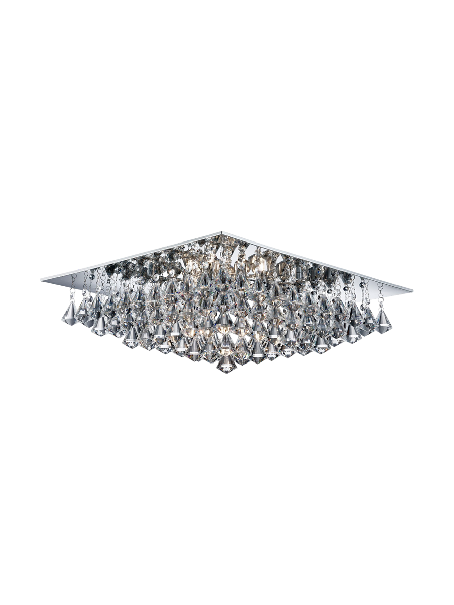 
Plafonnier rectangulaire à intensité variable « Hanna » - 8 ampoules
