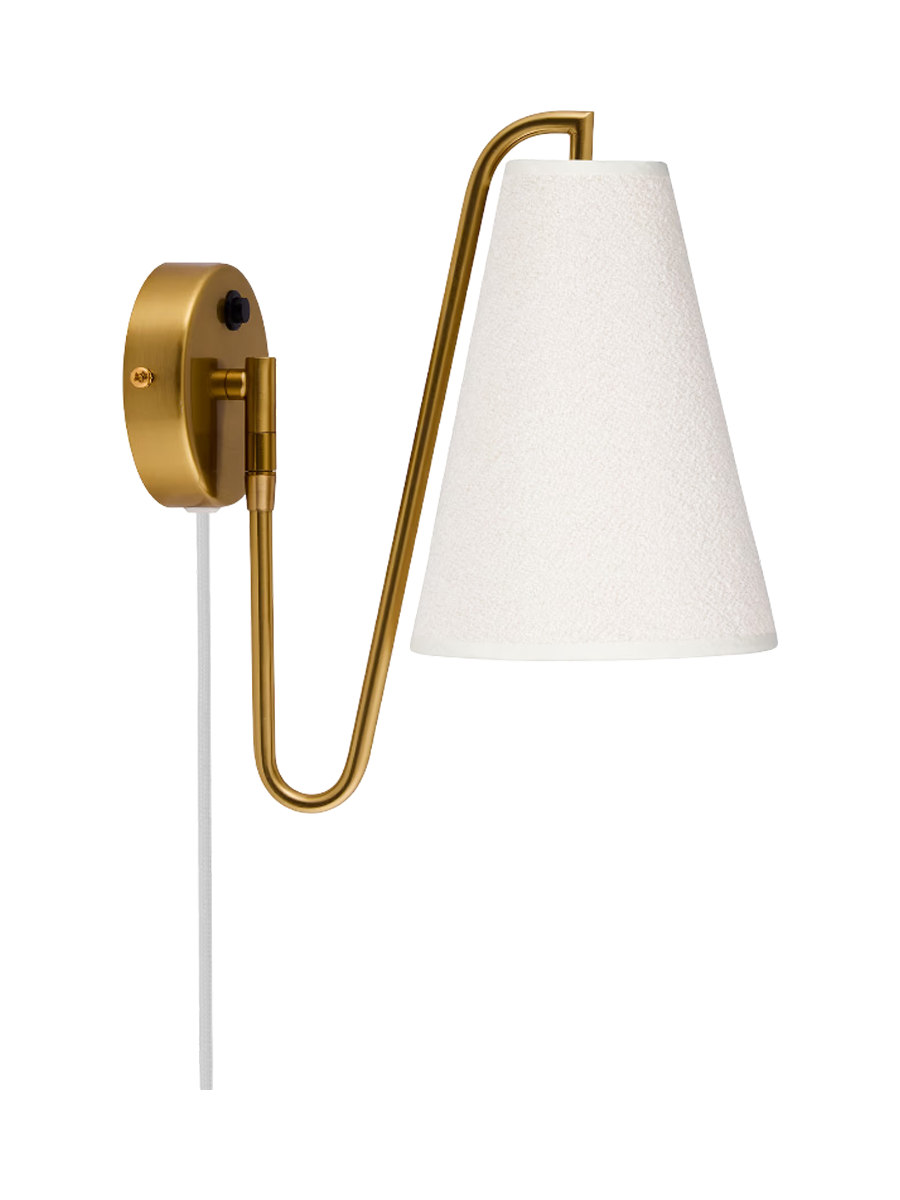
Design Wandlampe „Lou“ - Messing