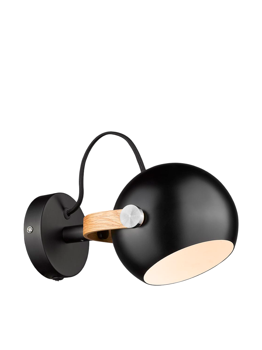 
Lampada da parete di design "DC" - Nero