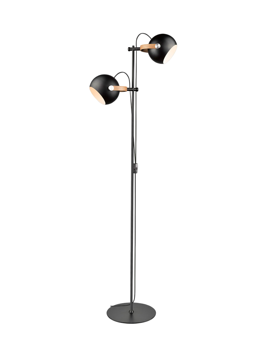 
Double Design Stehlampe "DC" - Schwarz