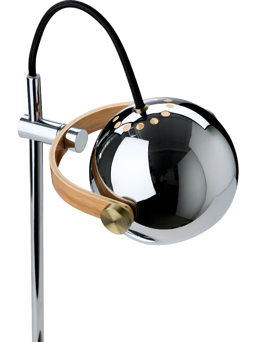 
Lampada da terra Double di design "DC" - Chrome