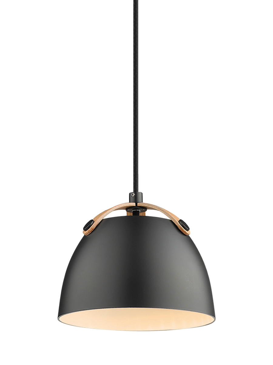 
"Oslo" Designer Pendant Lamp - Black / Small