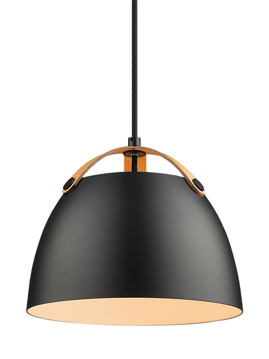 
"Oslo" Designer Pendant Lamp - Black / Medium