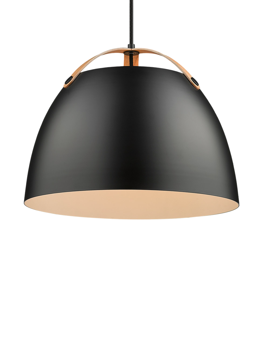 
"Oslo" Designer Pendant Lamp - Black / Large