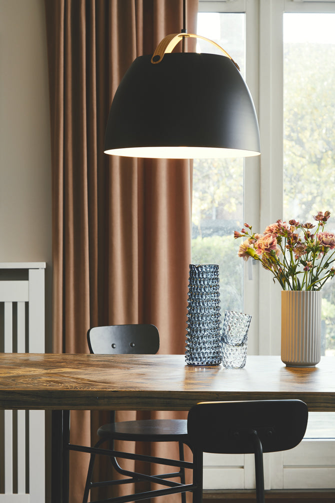 
"Oslo" Designer Pendant Lamp - Black / Large