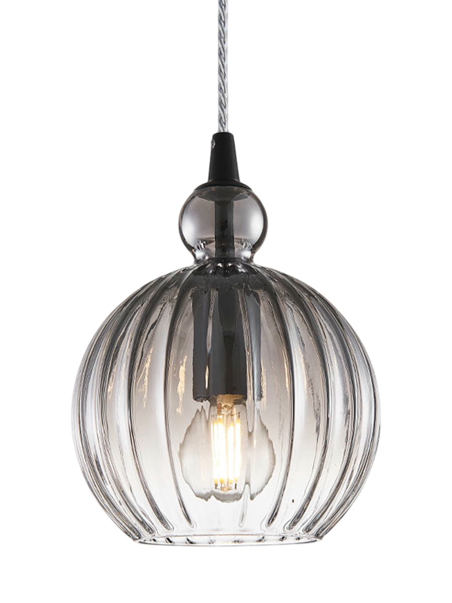 
"Ball Ball" Designer Pendant Lamp - Smoke / Small