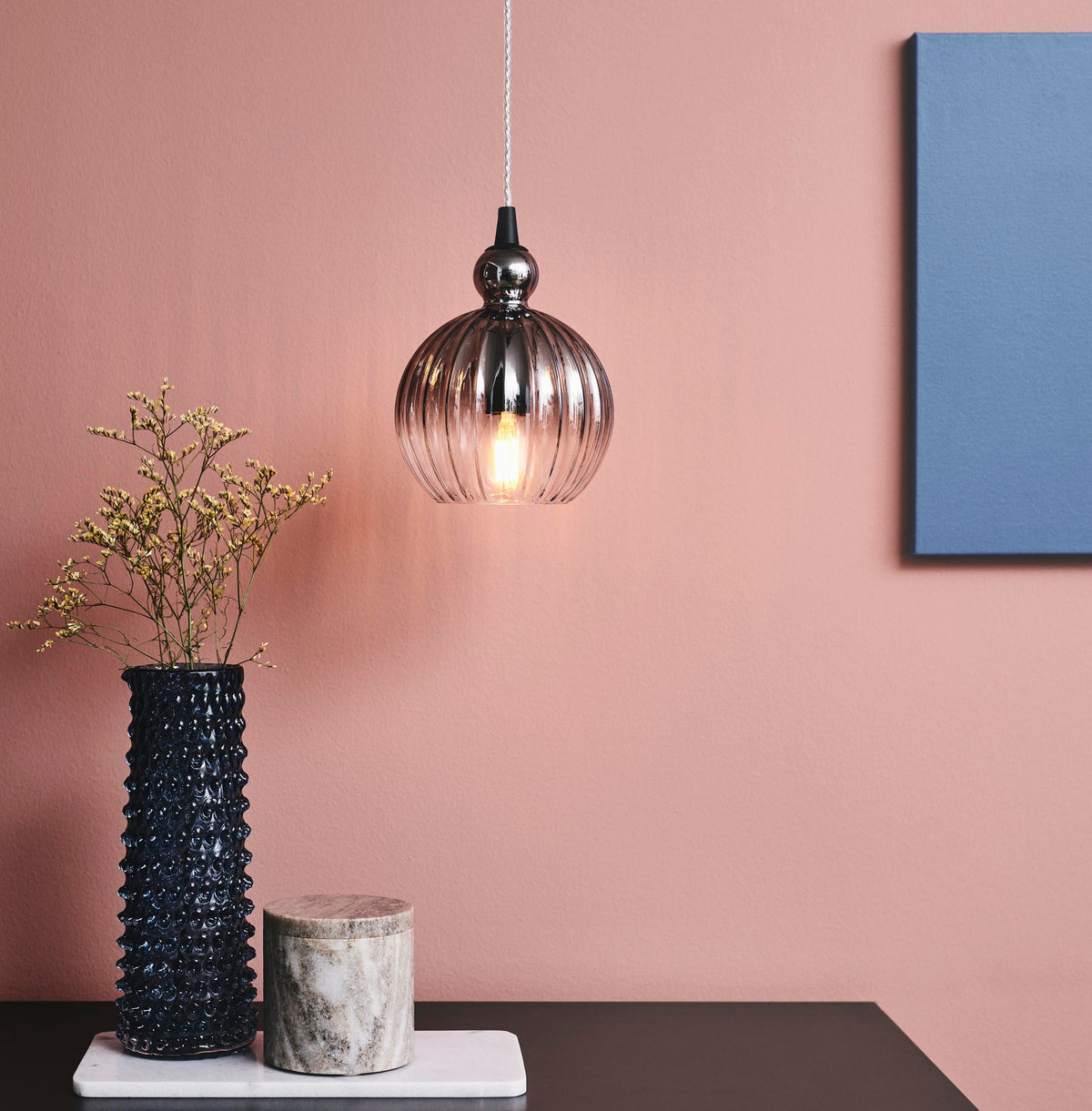 
"Ball Ball" Designer Pendant Lamp - Smoke / Small