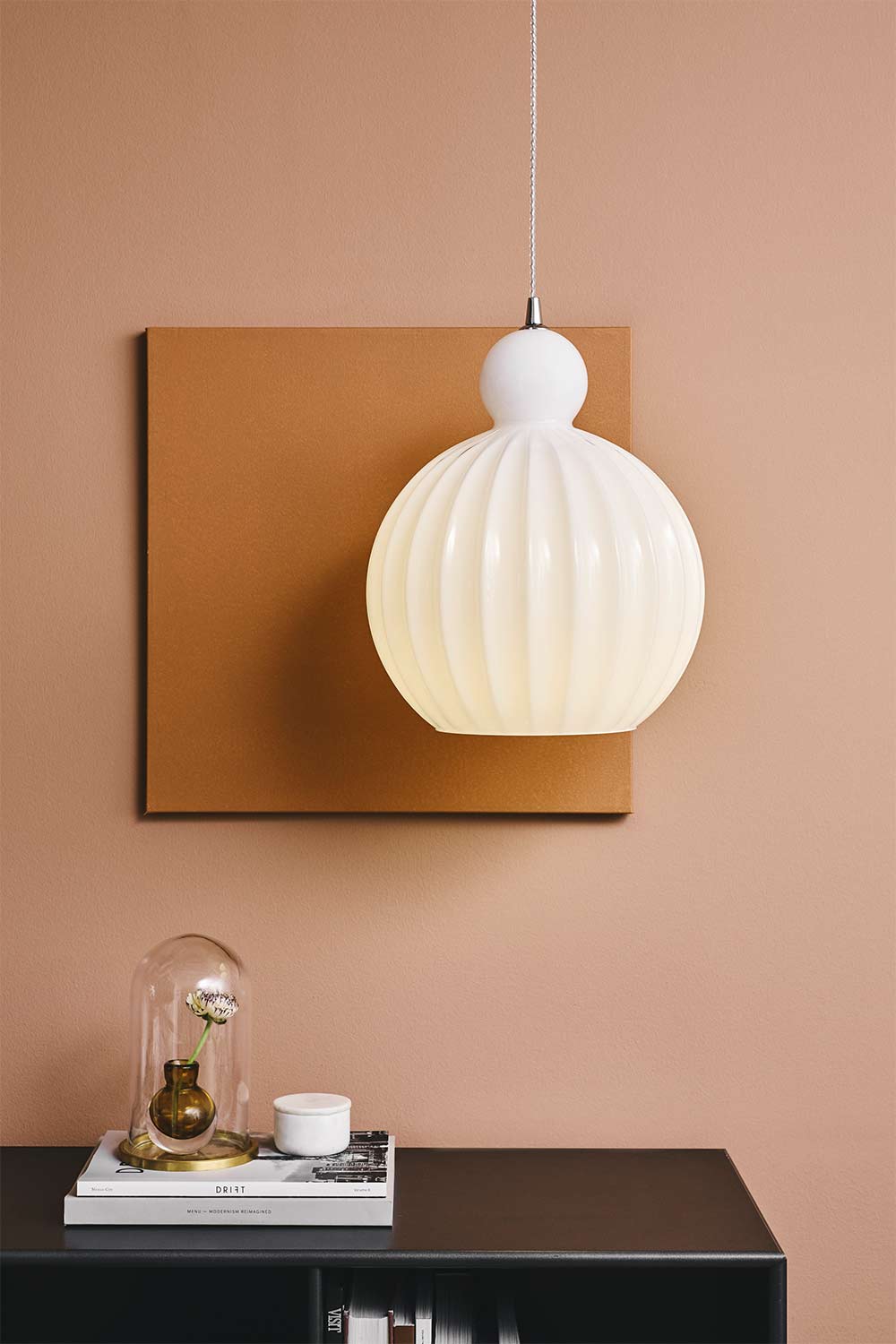 
Lampada a sospensione di design "Ball Ball" - Opale / Medio