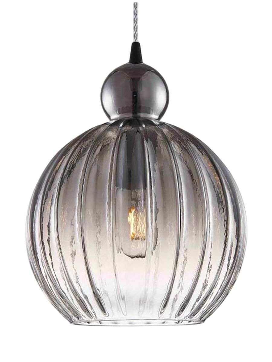 
"Ball Ball" Designer Pendant Lamp - Smoke / Medium