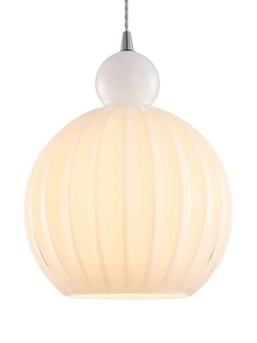 
"Ball Ball" Designer Pendant Lamp - Opal / Large