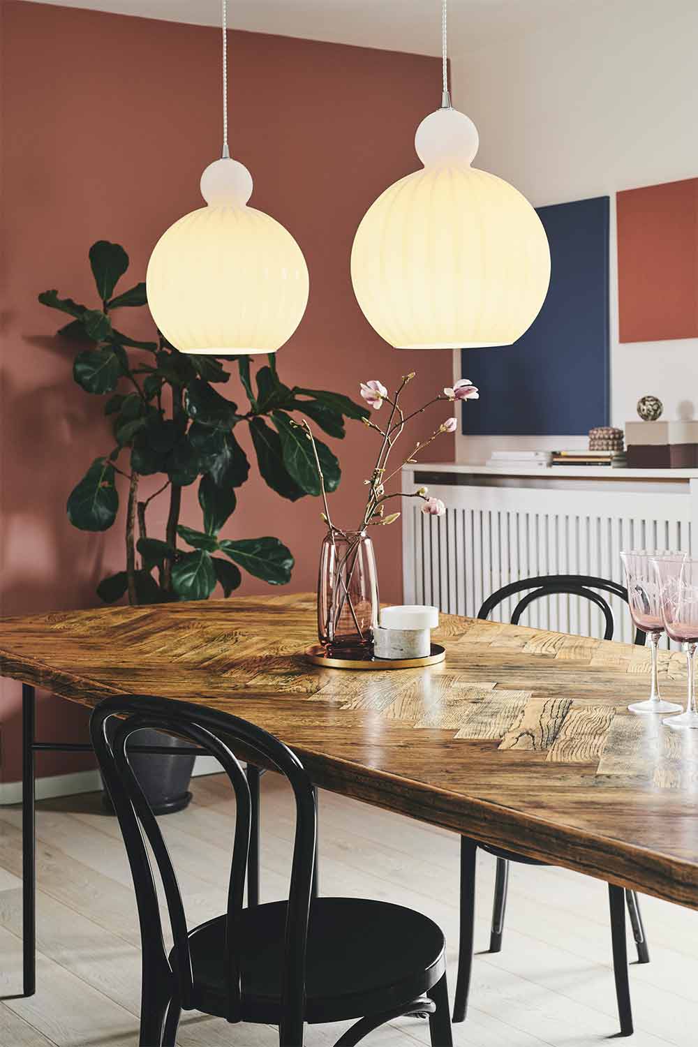 
"Ball Ball" Designer Pendant Lamp - Opal / Large