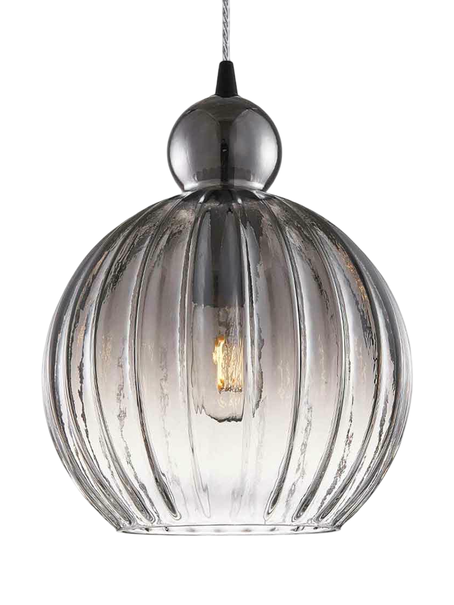 
"Ball Ball" Designer Pendant Lamp - Smoke / Large