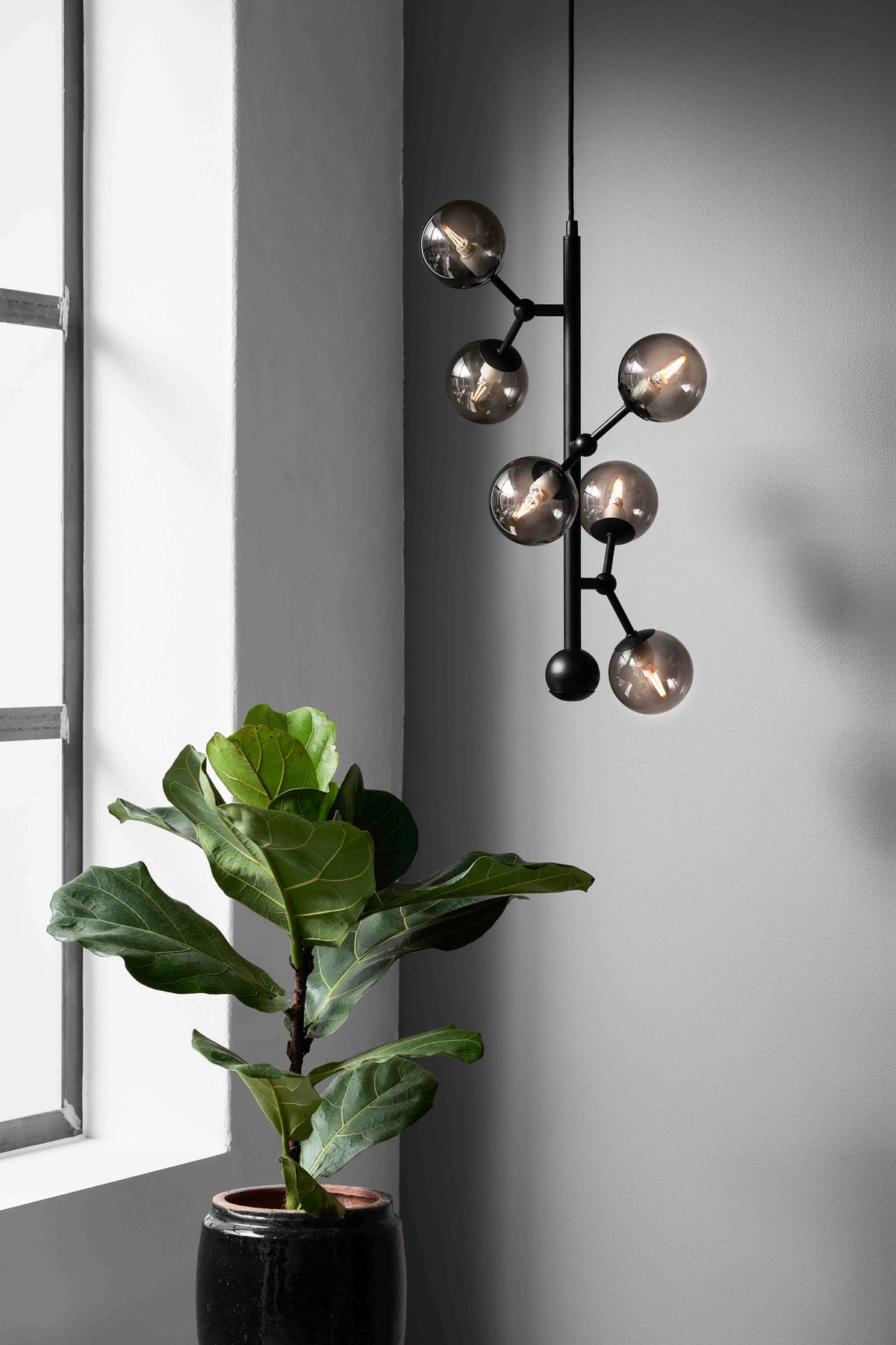 
Vertical Design Suspension File "Atom" - Smoked glass