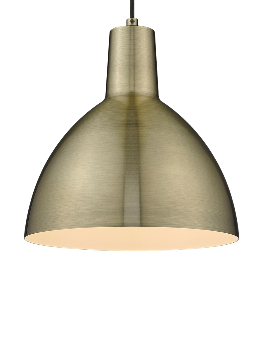 
"Metropole" Designer Pendant Lamp - Brass / Medium