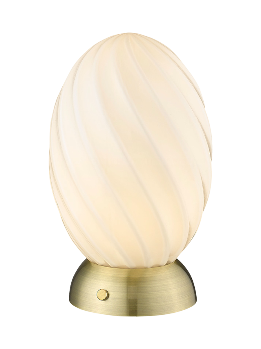 
Lampada da tavolo di design "Twist" - Ottone