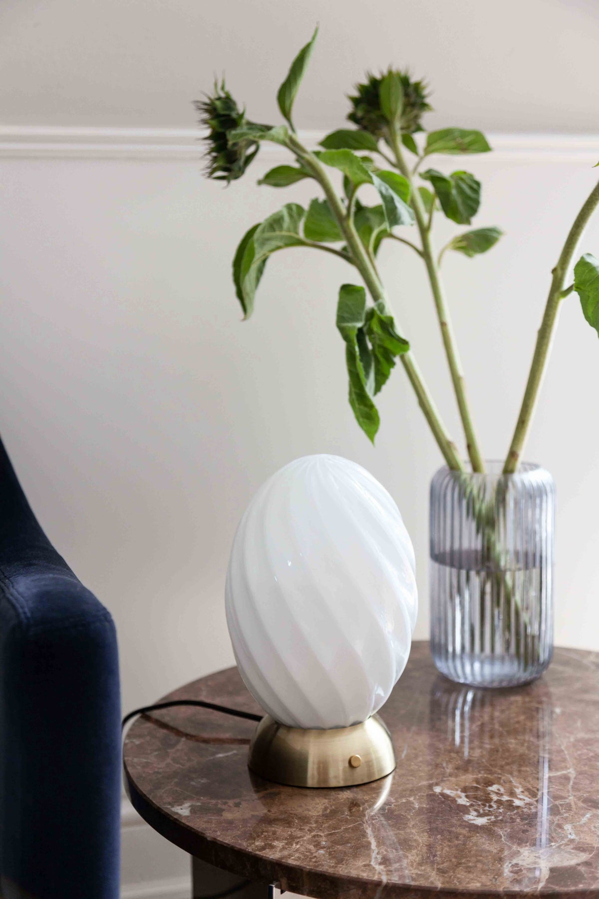 
Lampada da tavolo di design "Twist" - Ottone