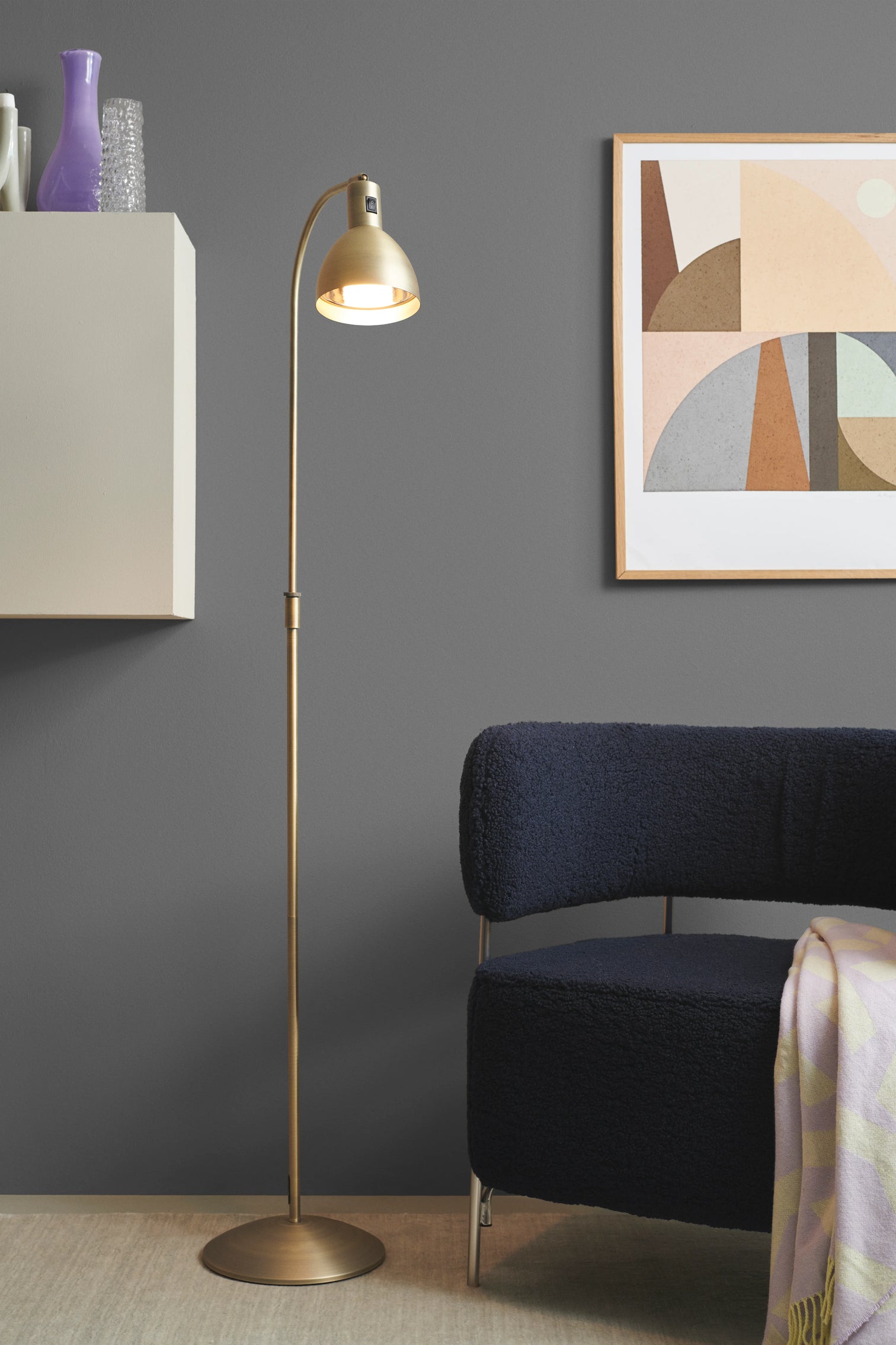 
Lampadaire "Angora" - Laiton