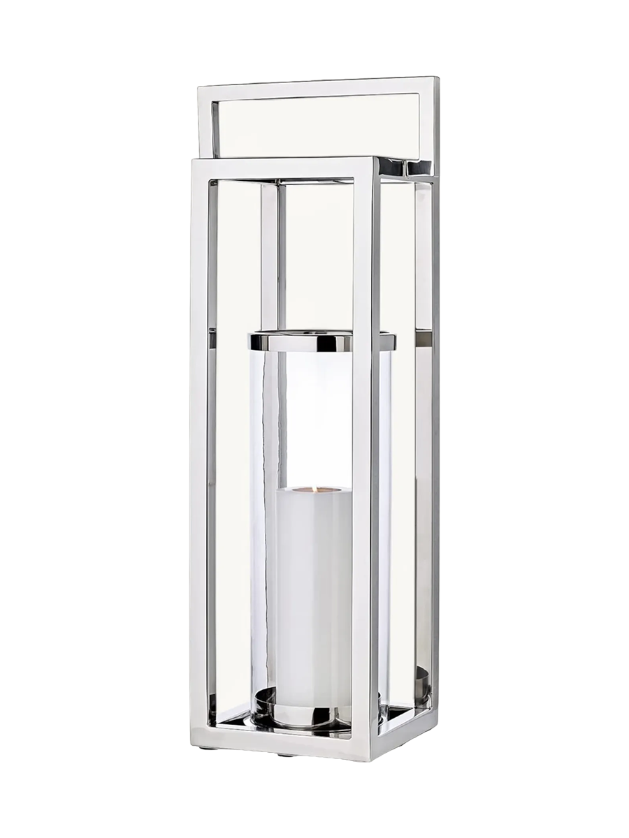 
Lanterne de qualité « Manhattan » en acier inoxydable - Hauteur 79 cm