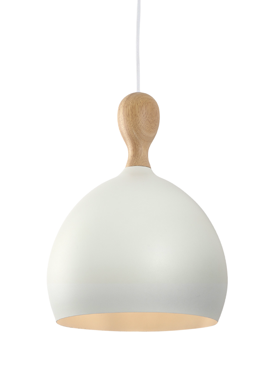 
"Dueddo Metal" Designer Pendant Lamp - White / Ø 24cm