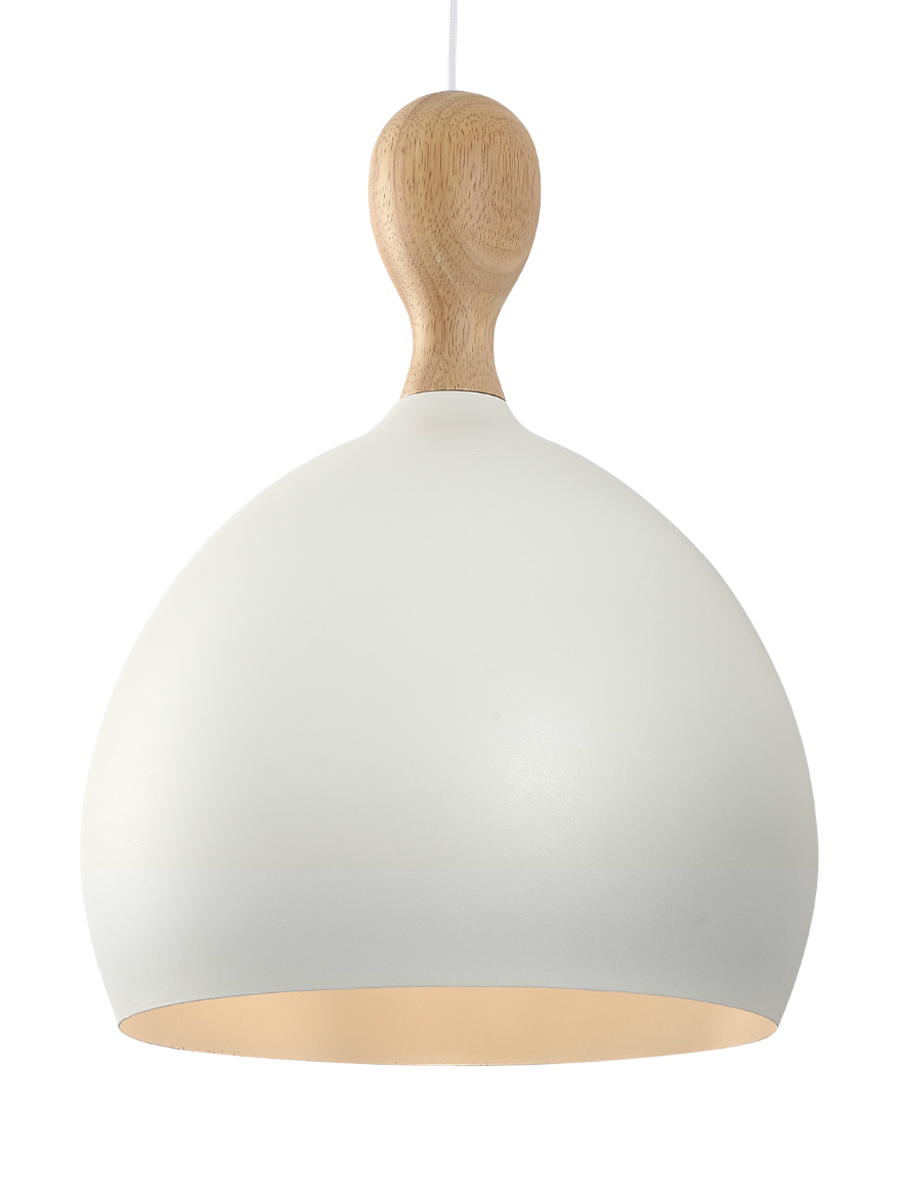
"Dueddo Metal" Designer Pendant Lamp - White / ø 39cm