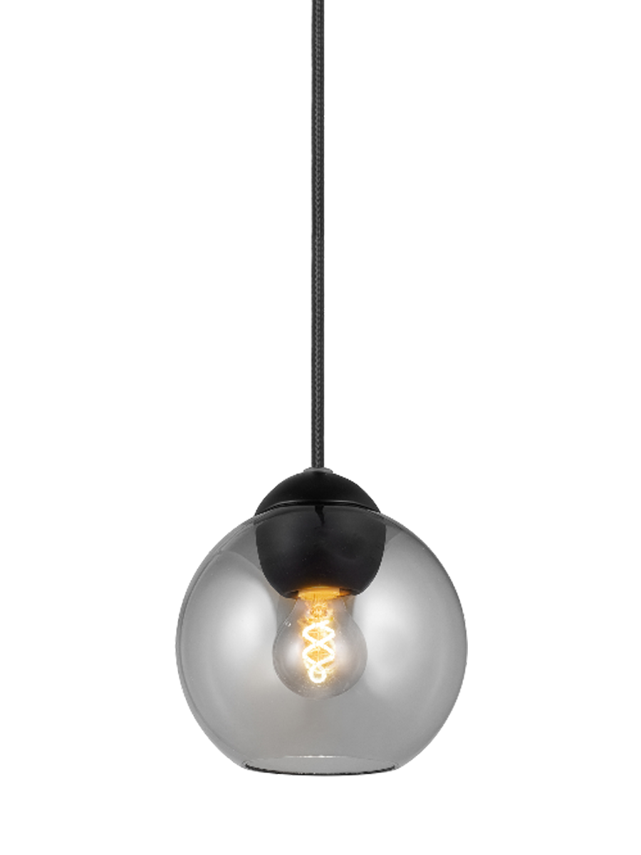 
Lampe suspension design "Bubbles" - Verre fumé / Petit