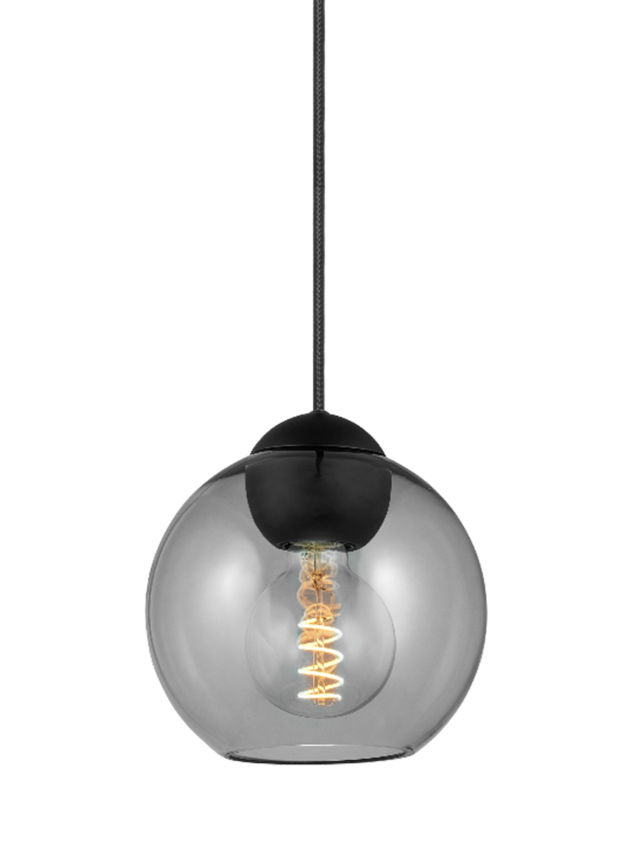 
Lampe suspension design "Bubbles" - Verre fumé / Moyen