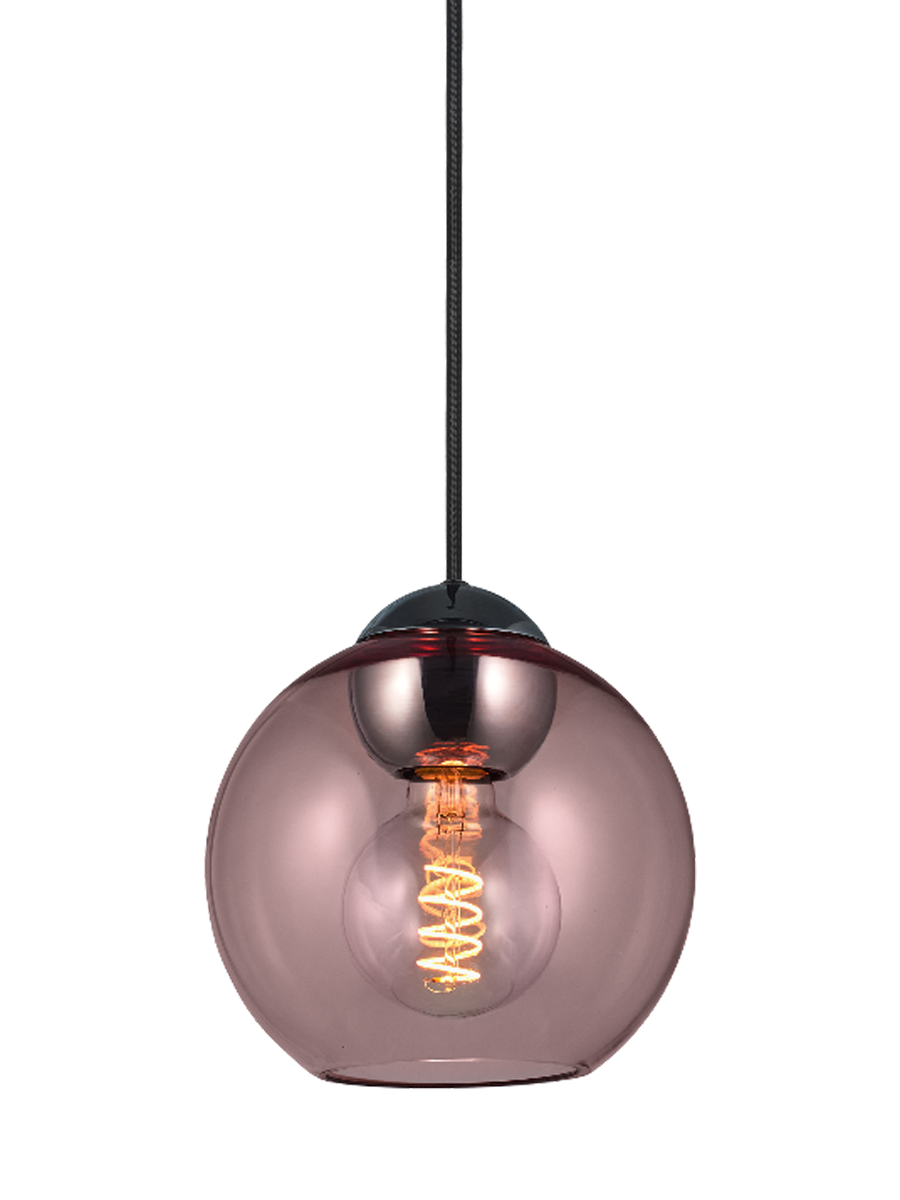 
Lampe suspension design "Bubbles" - Rose / Moyen