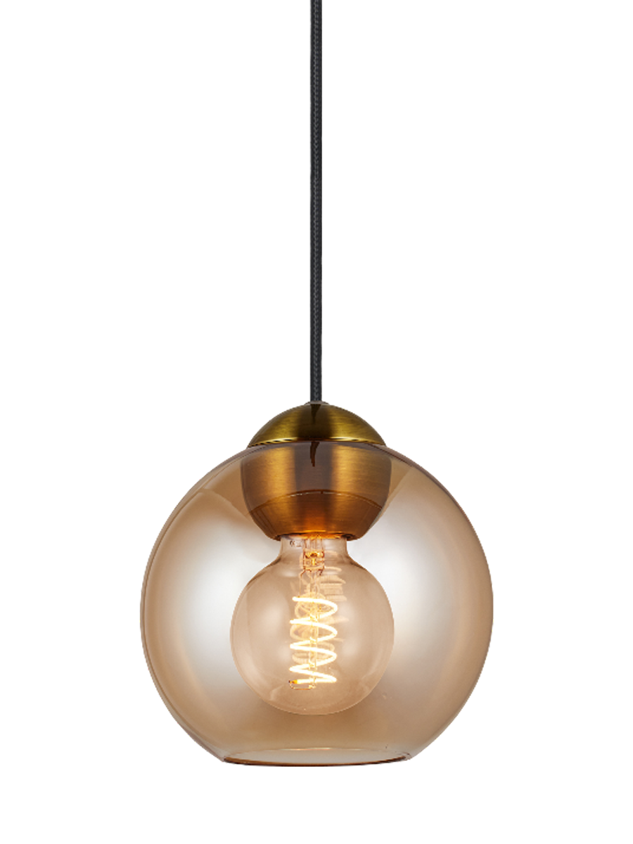 
Lampe suspension design "Bubbles" - Ambre / Moyen