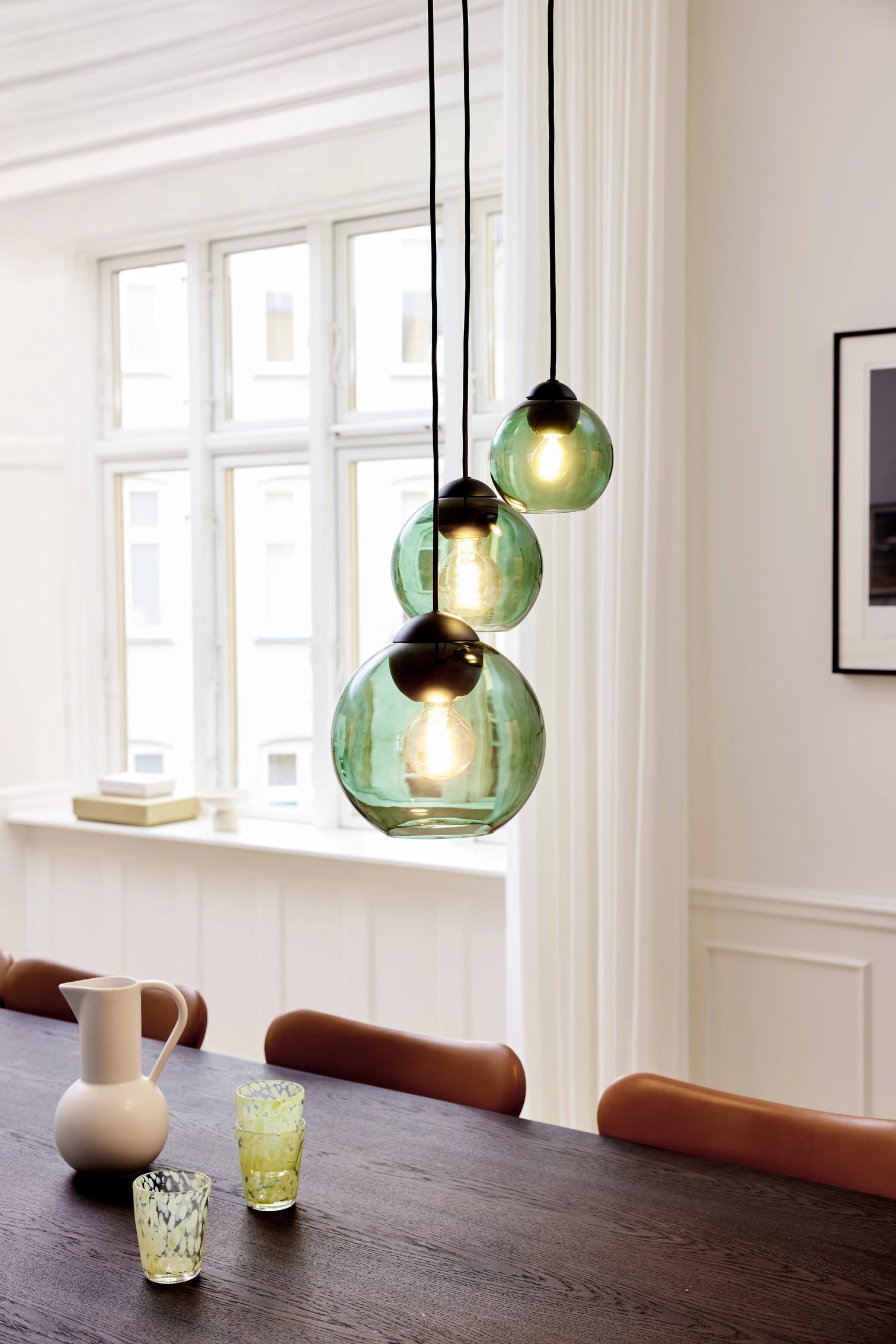 
Lampe suspension design "Bubbles" - Vert / Grand