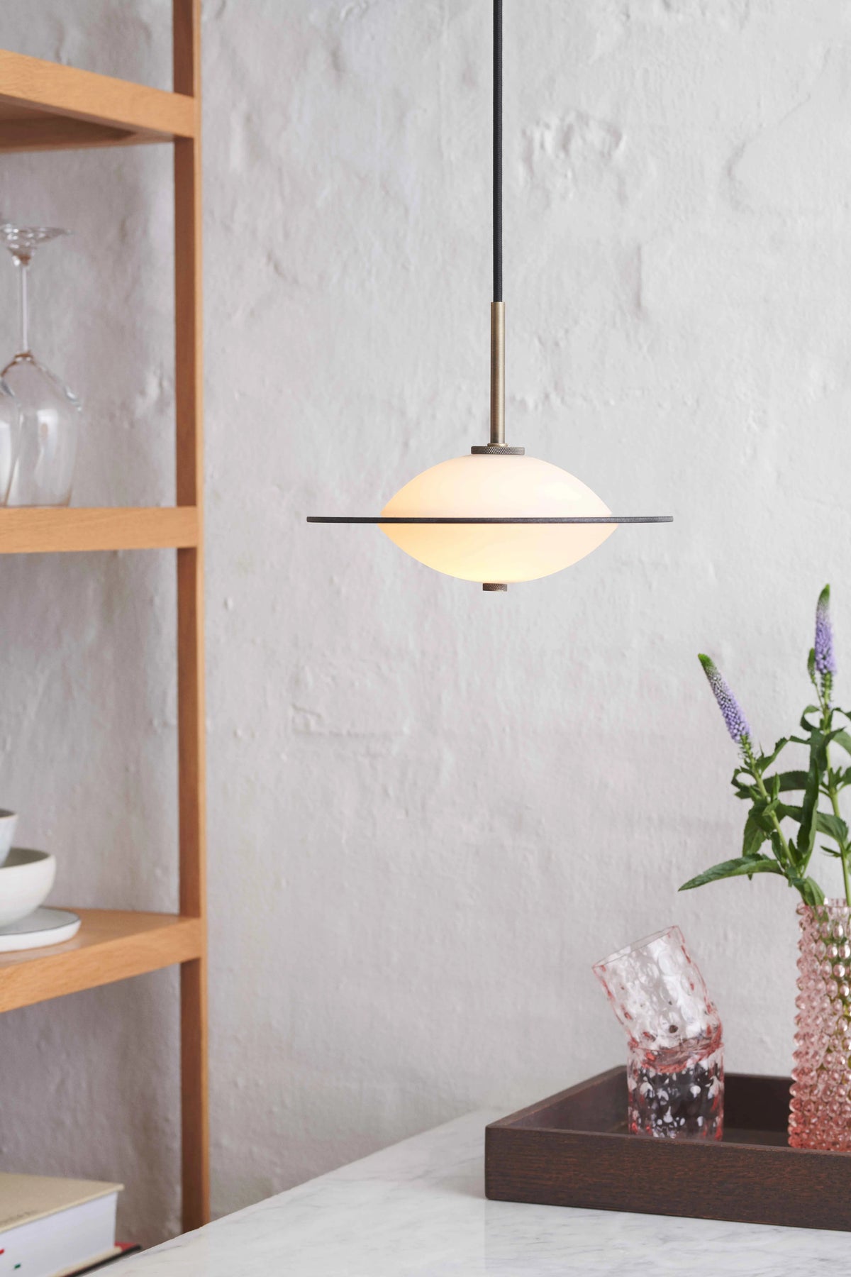 
"Orbit" Pendant Light Design - Brass / Small