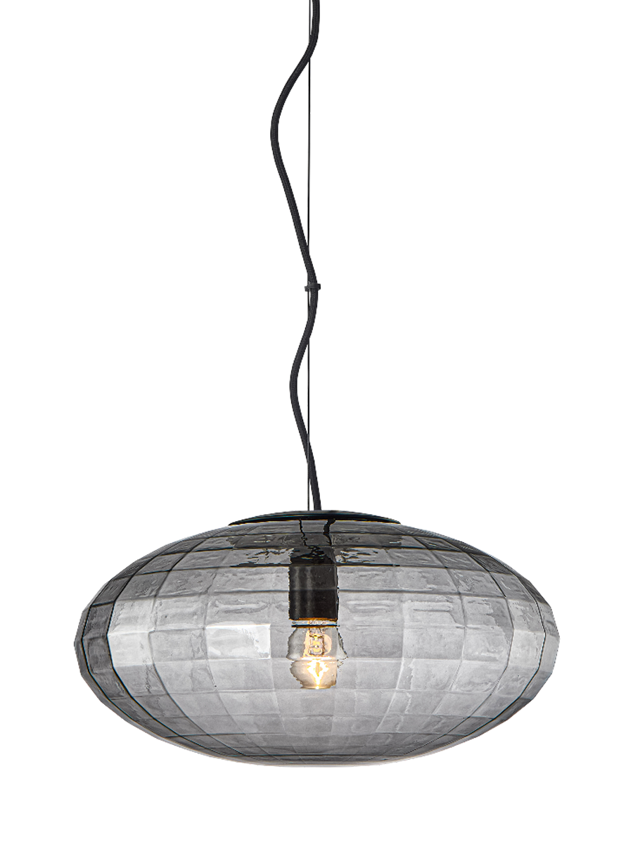 
"Mesh" Pendant Lamp - Smoke / Large