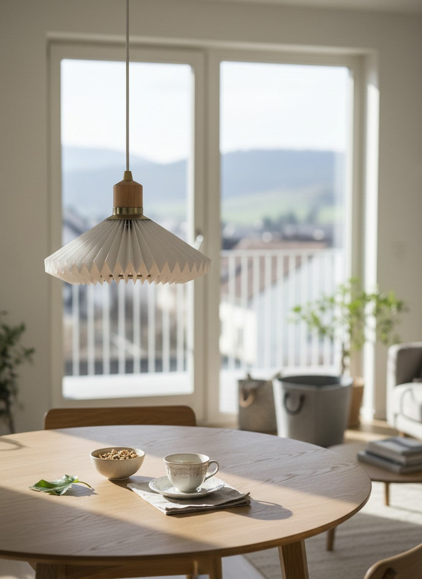 
Design Pendellampe "Paris" - Weiss / ø 24cm