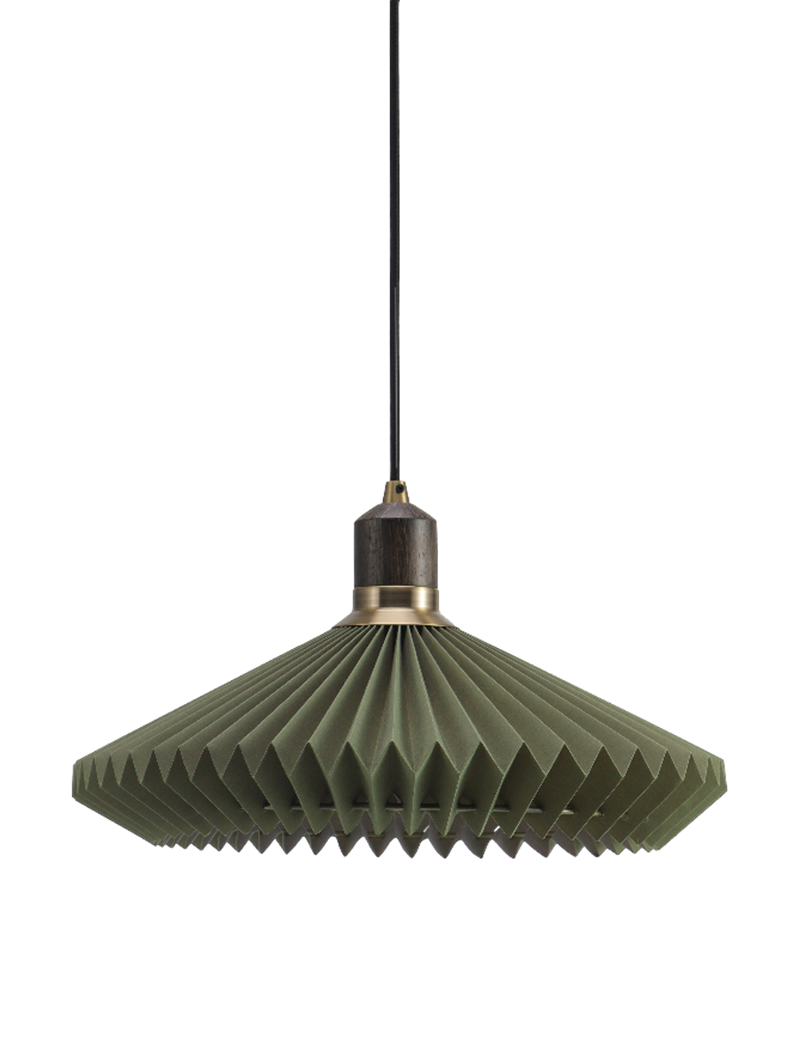 
Design Pendellampe "Paris" - Waldgrün / ø 40cm