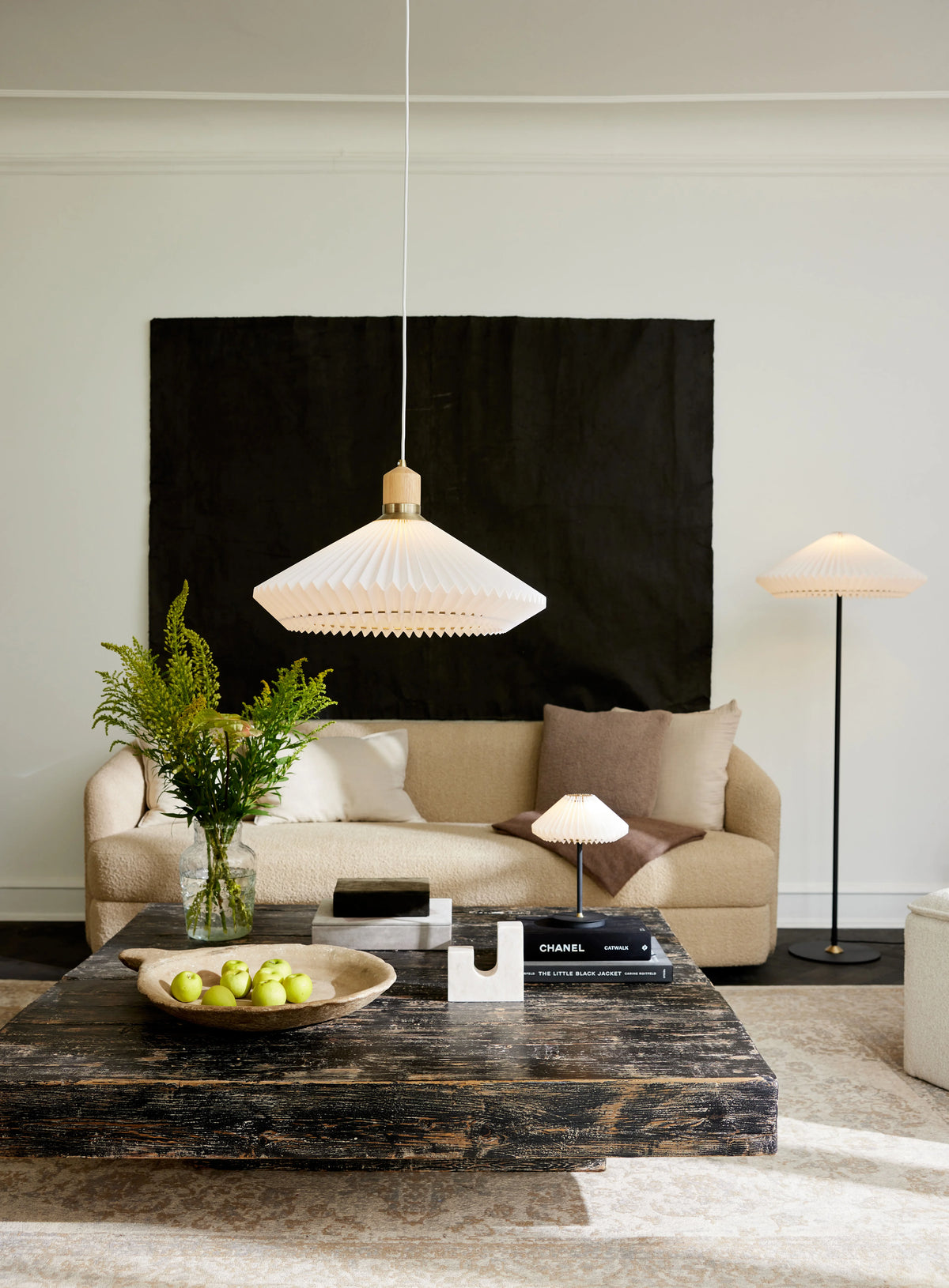 
Design Pendellampe "Paris" - Weiss / ø 56cm