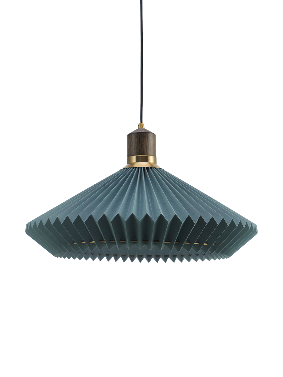 
Design Pendellampe "Paris" - Ozeanblau / ø 56cm