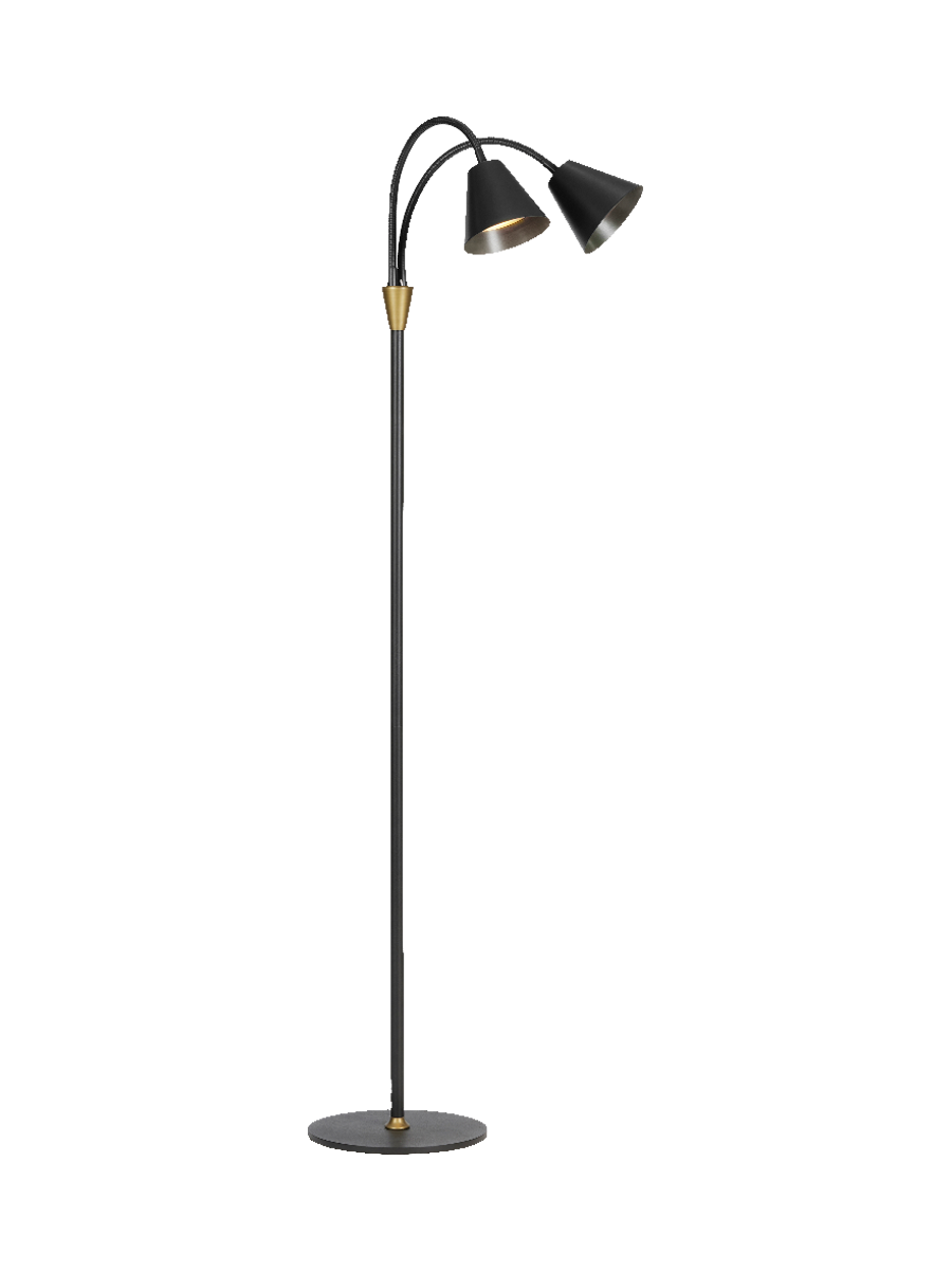 
Double Design Stehlampe "Hygge" - Schwarz