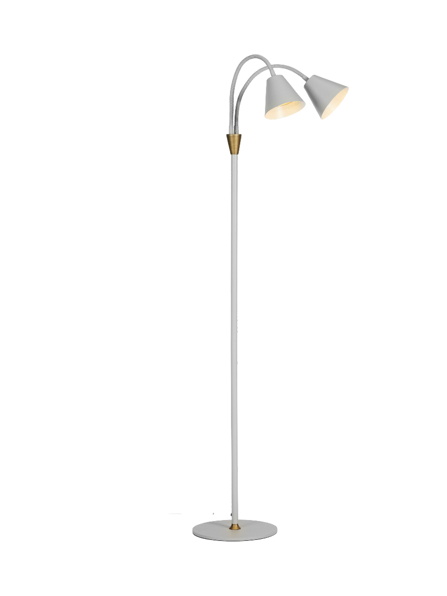 
Double Design Stehlampe "Hygge" - Grau