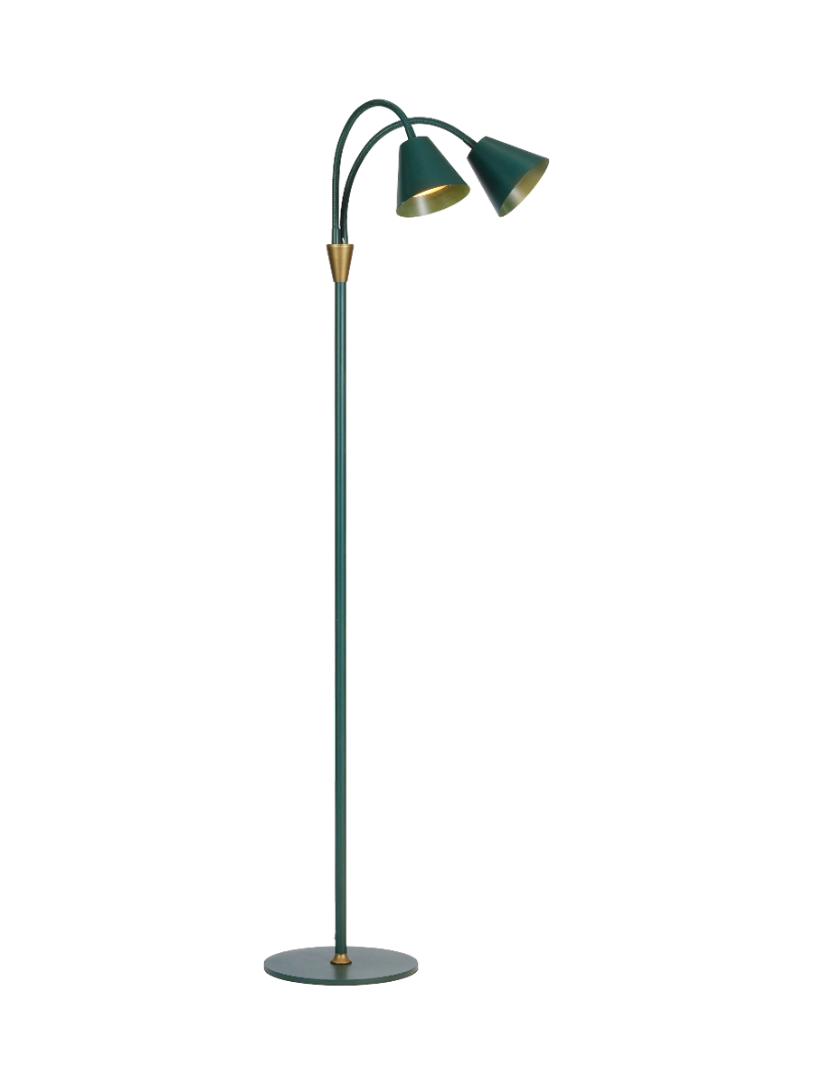 
Double Design Stehlampe "Hygge" - Tiefgrün