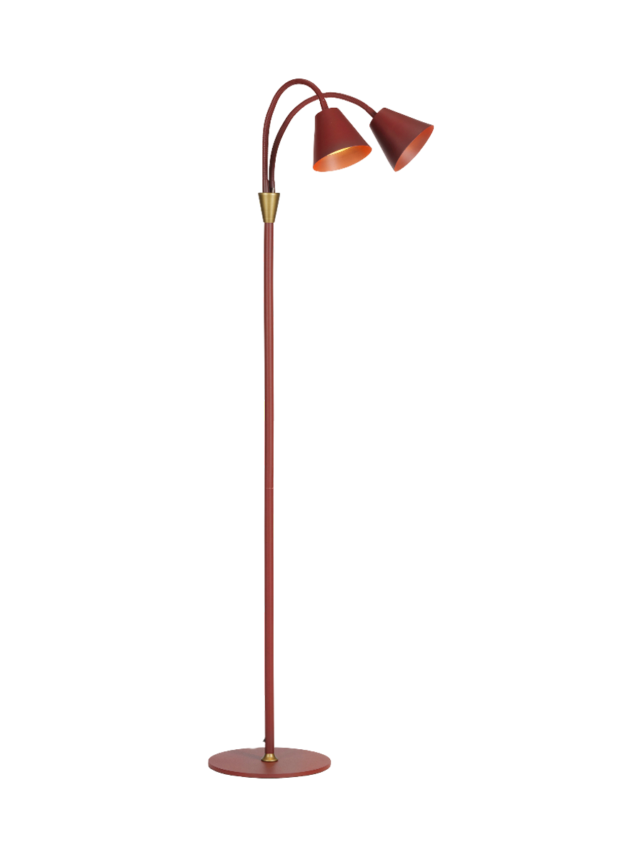 
Double Design Stehlampe "Hygge" - Maroon