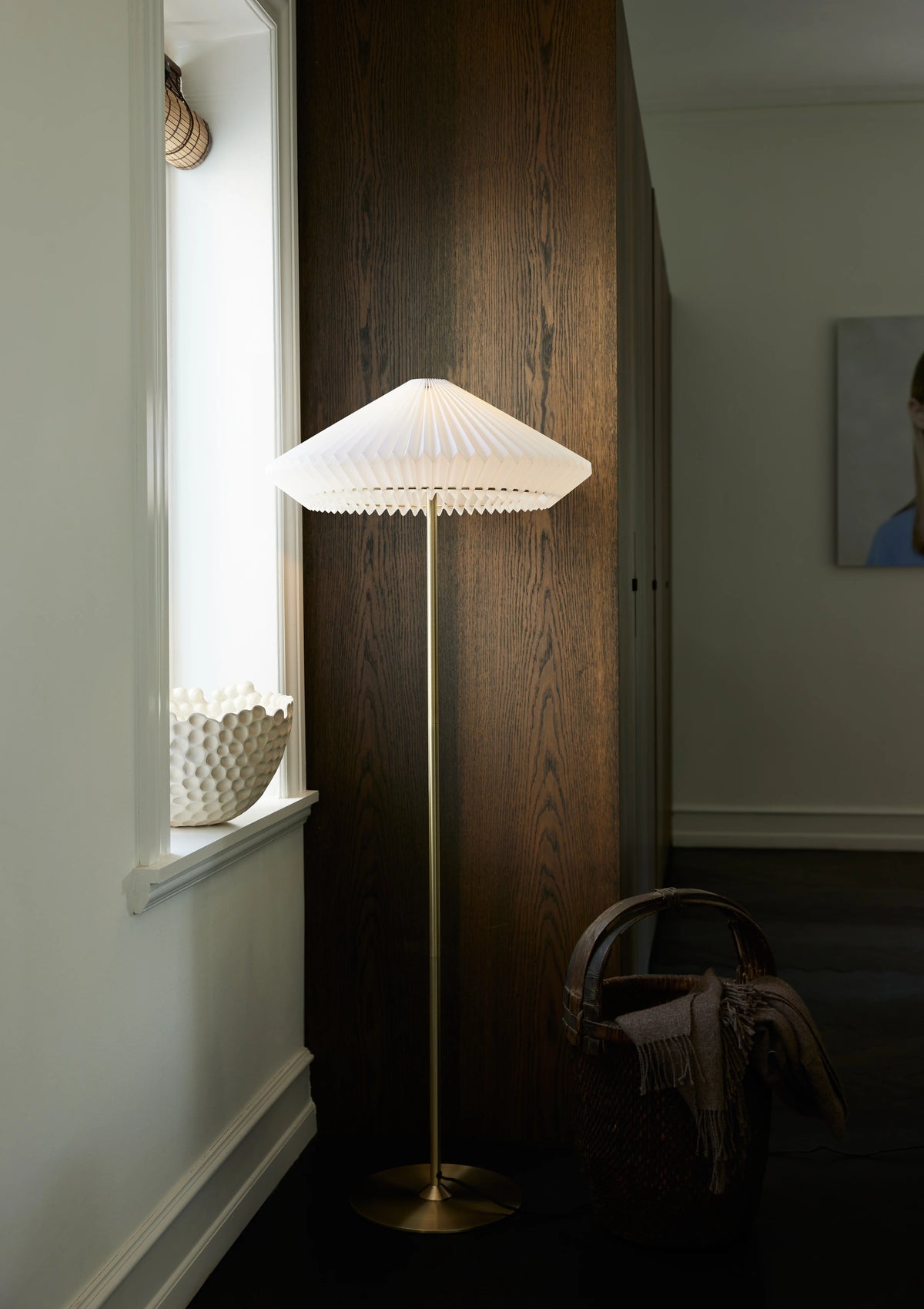 
Lampada da terra di design «Paris» - Ottone Antico