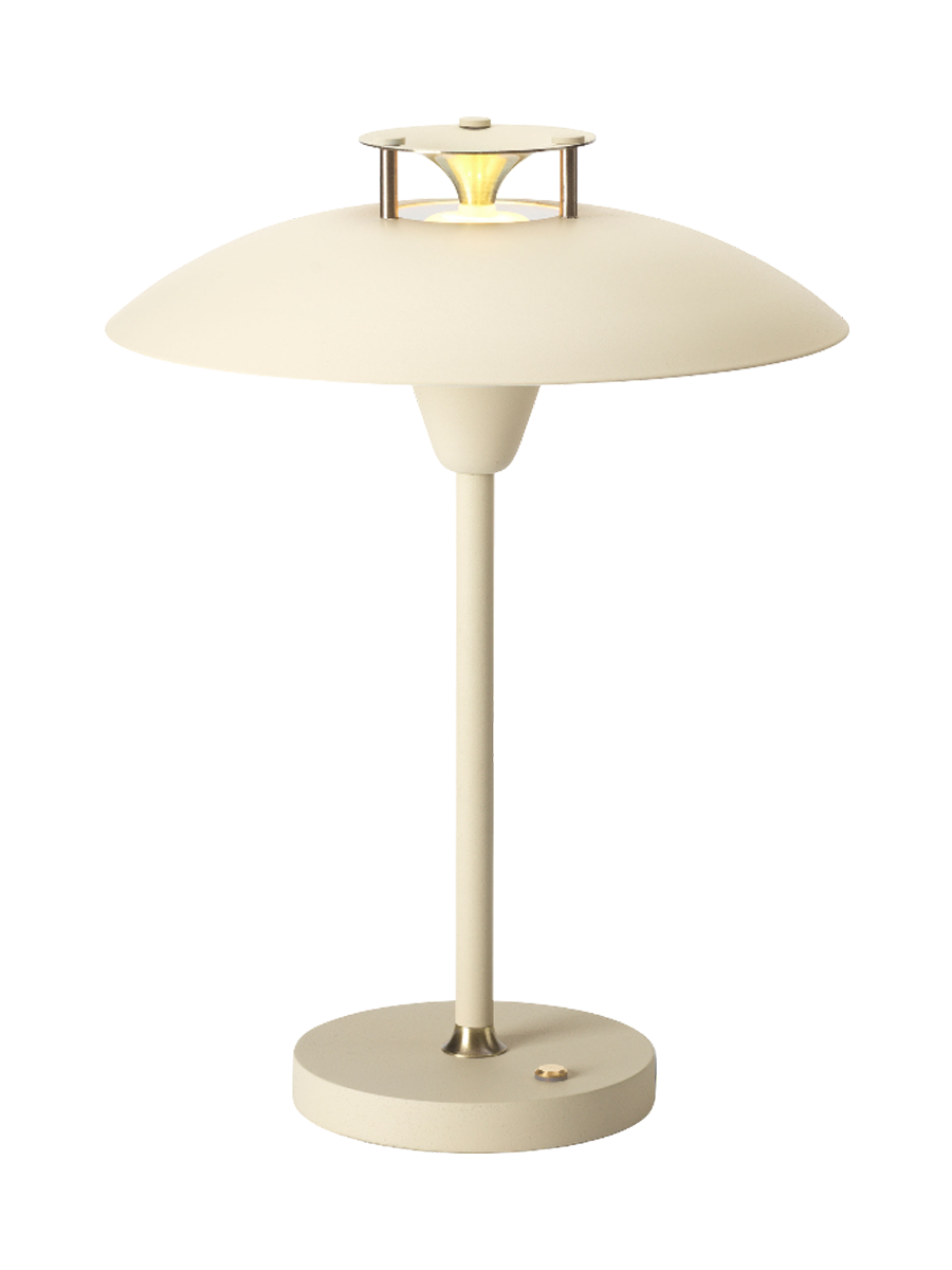 
LED Design Outdoor Table Lamp "Mini Stepp 1-2-3" - Cream / Large