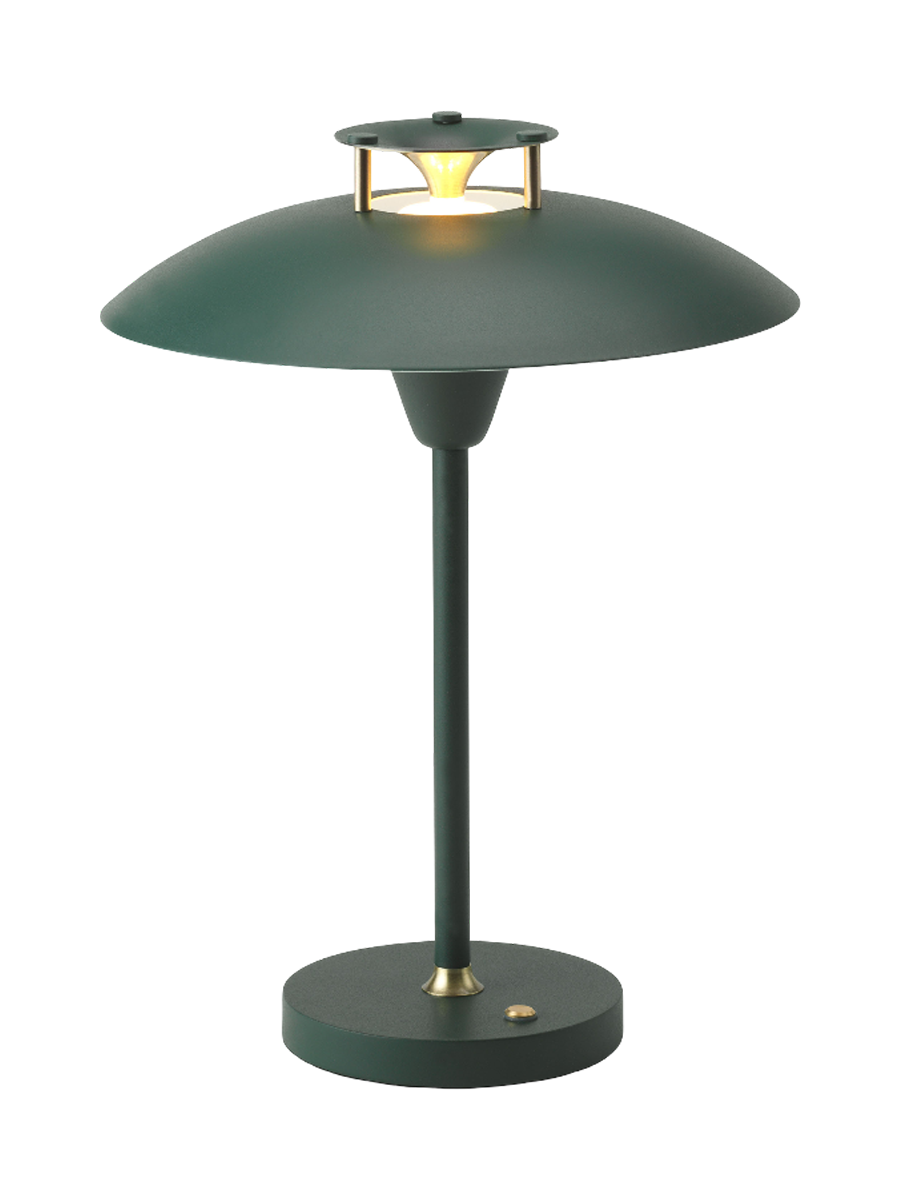 
LED Design Outdoor Table Lamp "Mini Stepp 1-2-3" - Dark green / Large