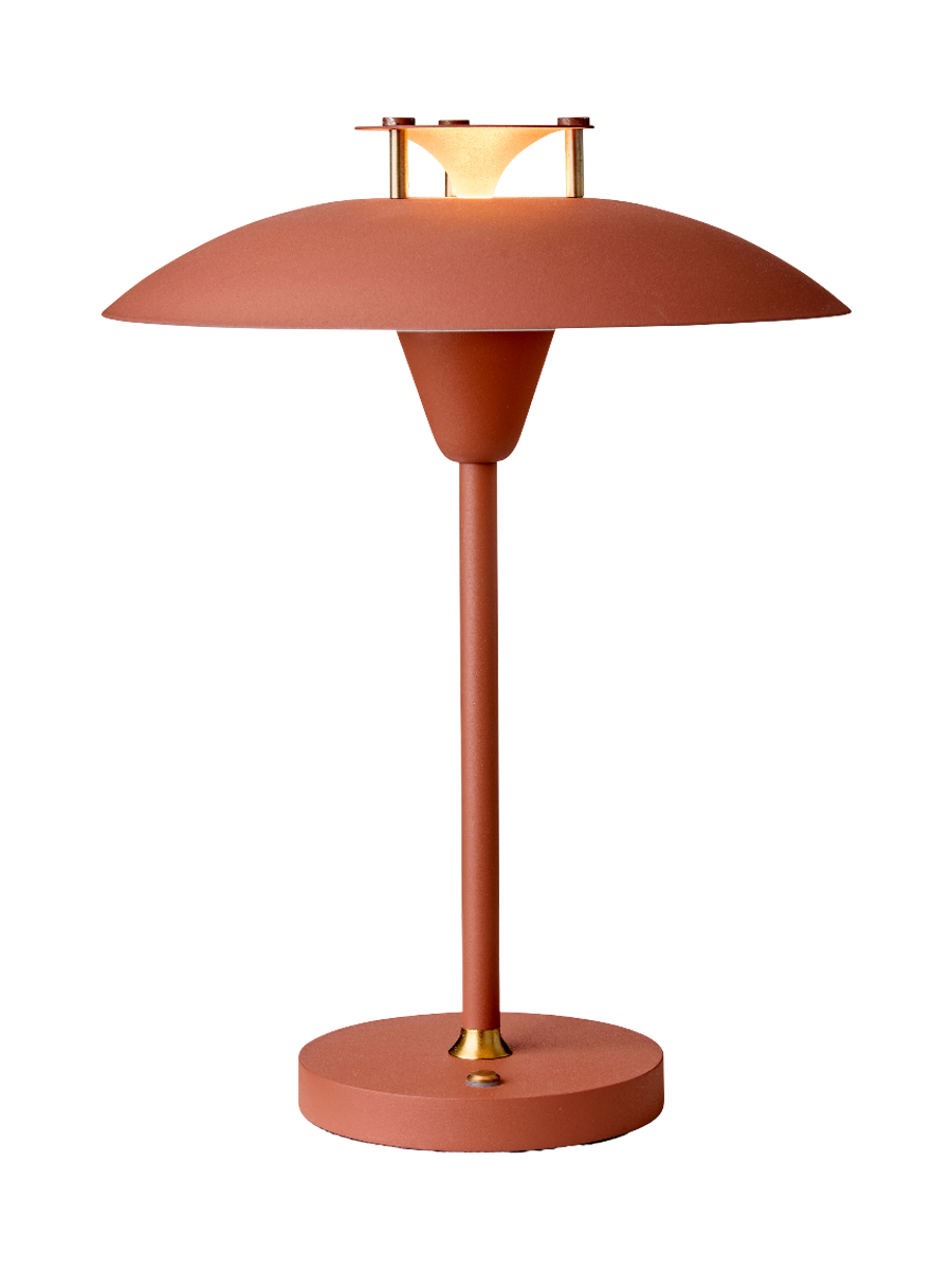 
LED Design Outdoor Table Lamp "Mini Stepp 1-2-3" - Terracotta / Large