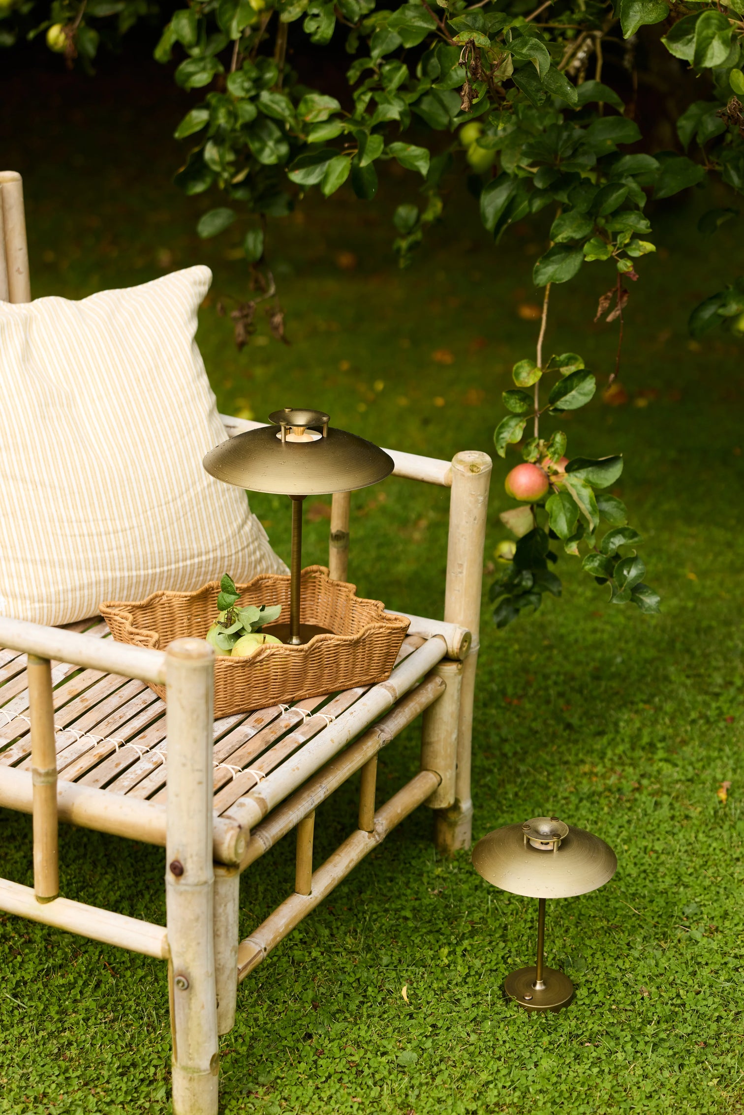 
LED Design Outdoor Table Lamp "Mini Stepp 1-2-3" - Antique / Small