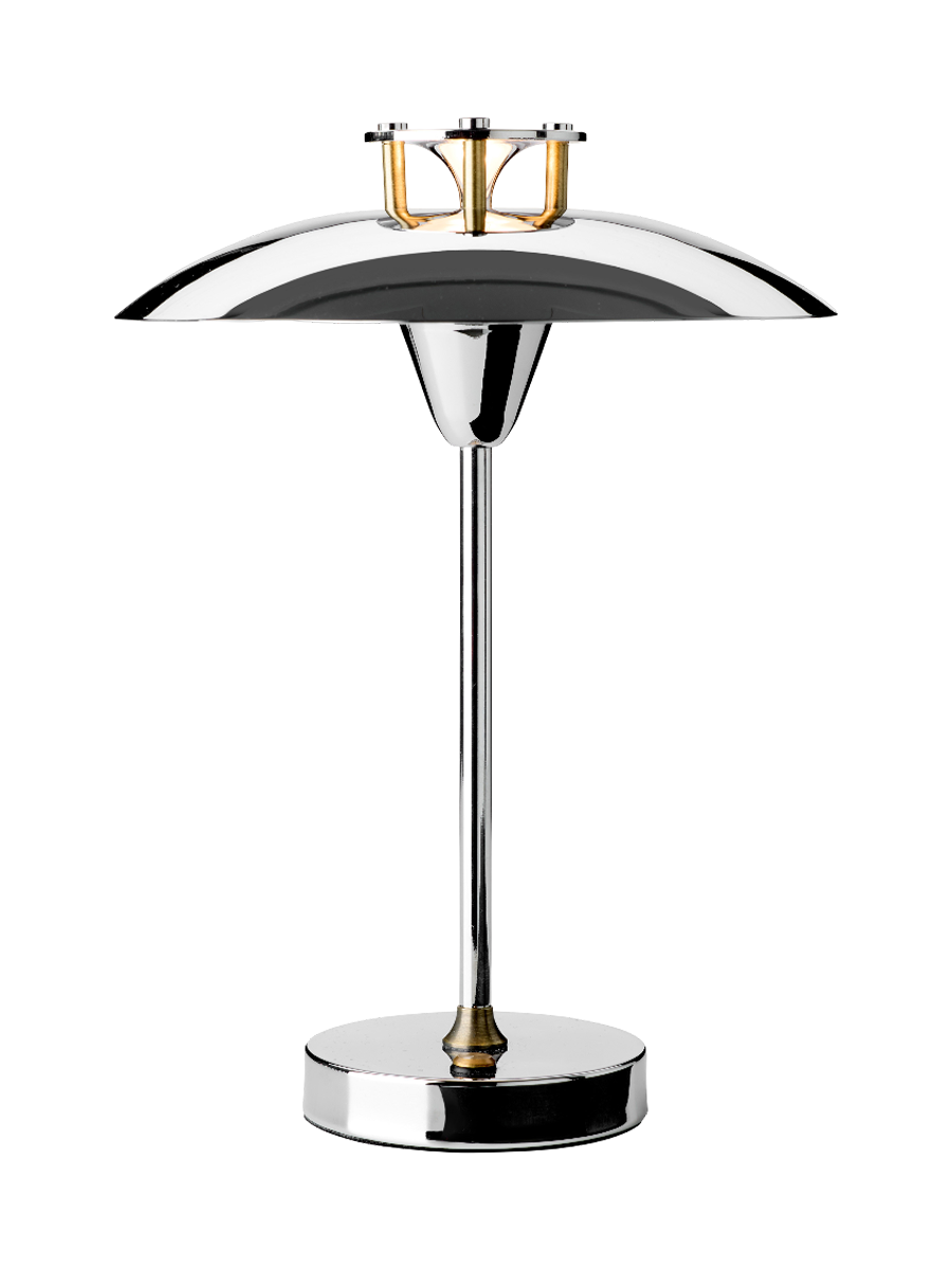 
LED Design Outdoor Table Lamp "Mini Stepp 1-2-3" - Chrome / Small